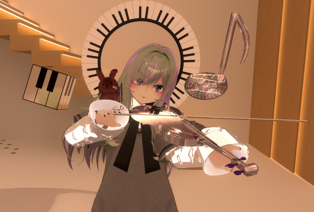 ピアノヘイロー【VRChat想定】