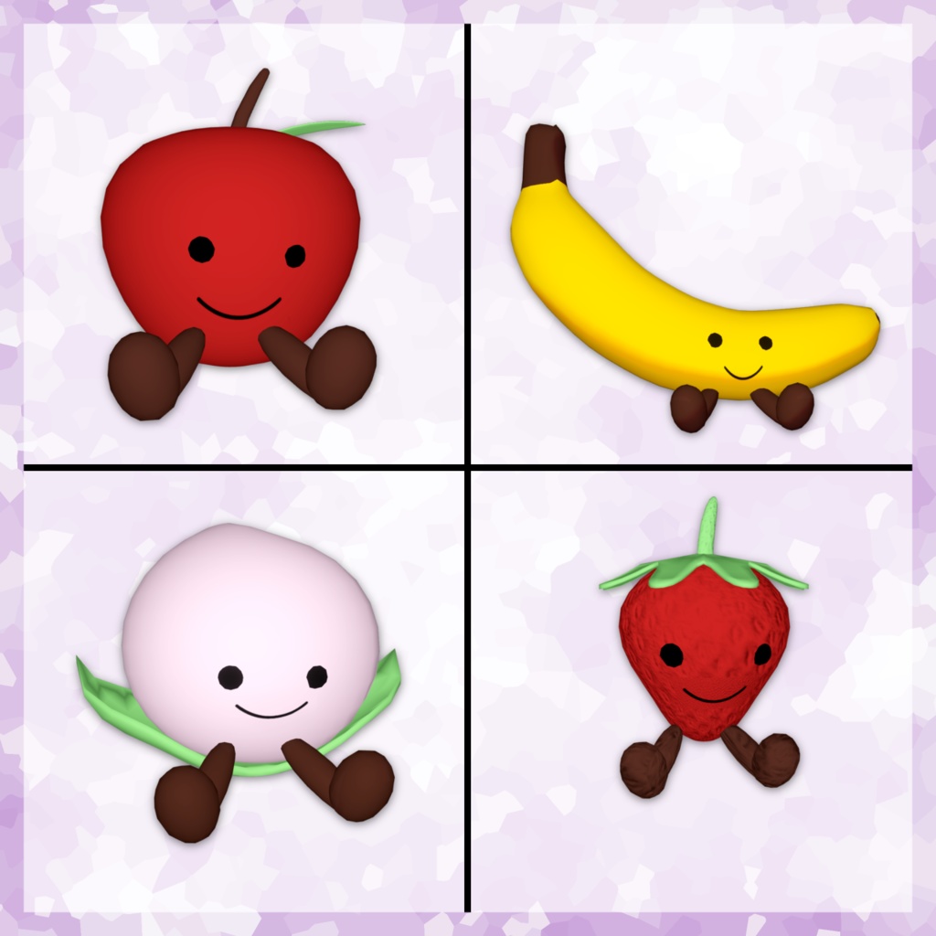 【vket33%引】フルーツ人形【VRChat想定】