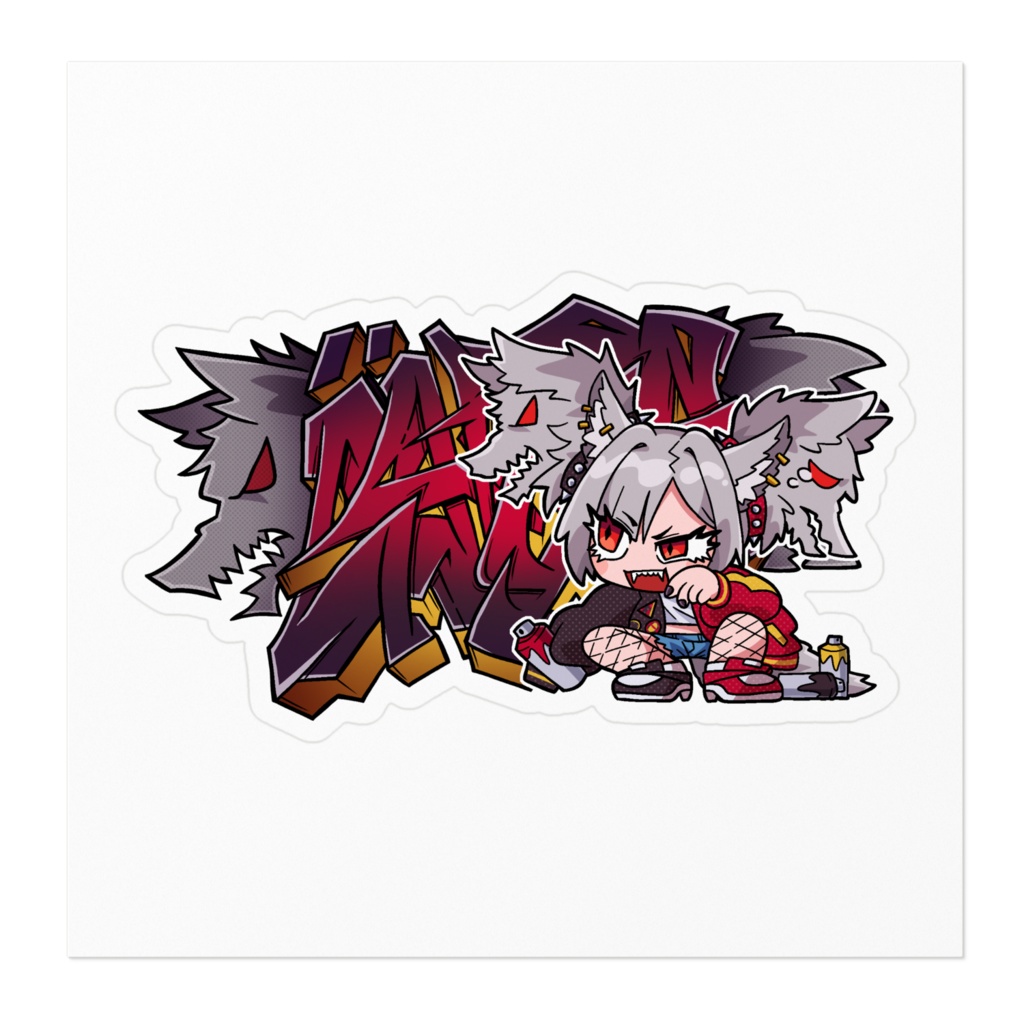 【ガルシア・ガルシャア】ステッカー ~グラフィティVer.~