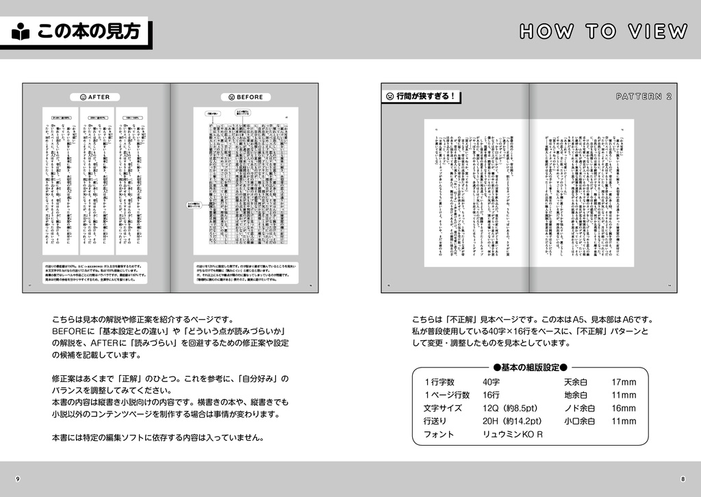 この小説本、読みにくい。