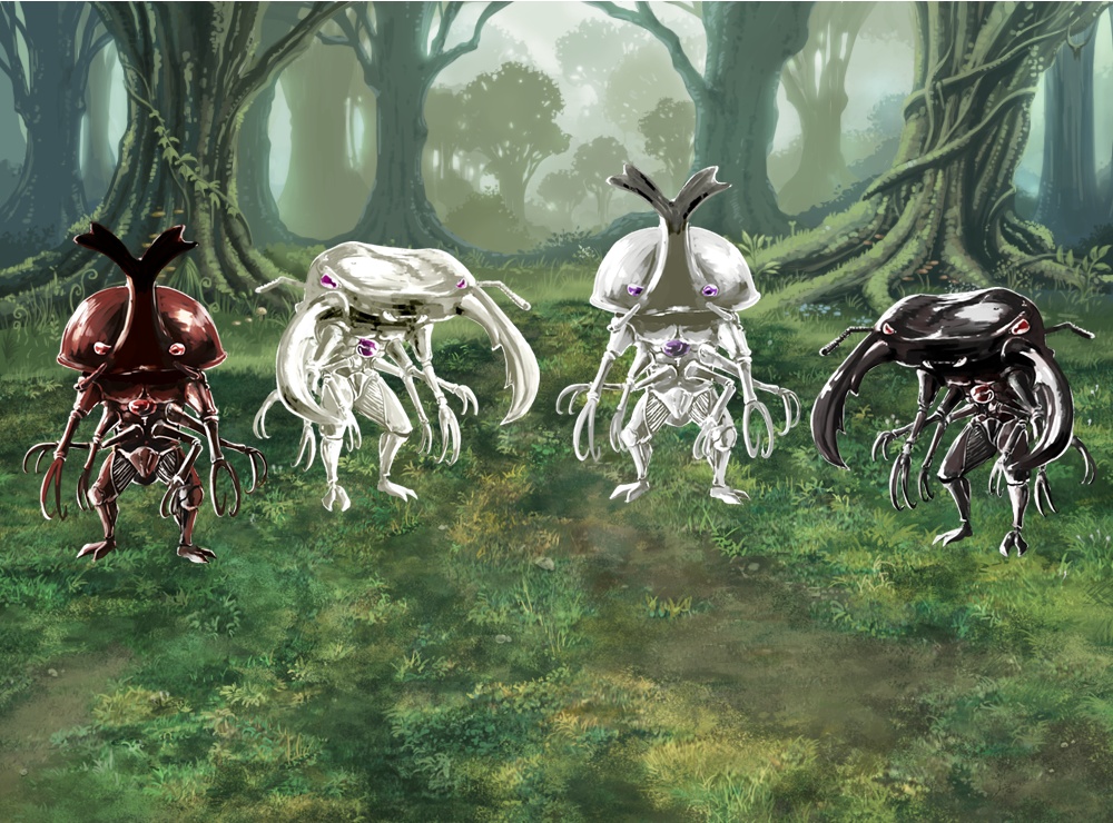 【フロント・サイドビューの2way対応可】RPG モンスター・エネミー素材 ◯ Vol1:【昆虫】