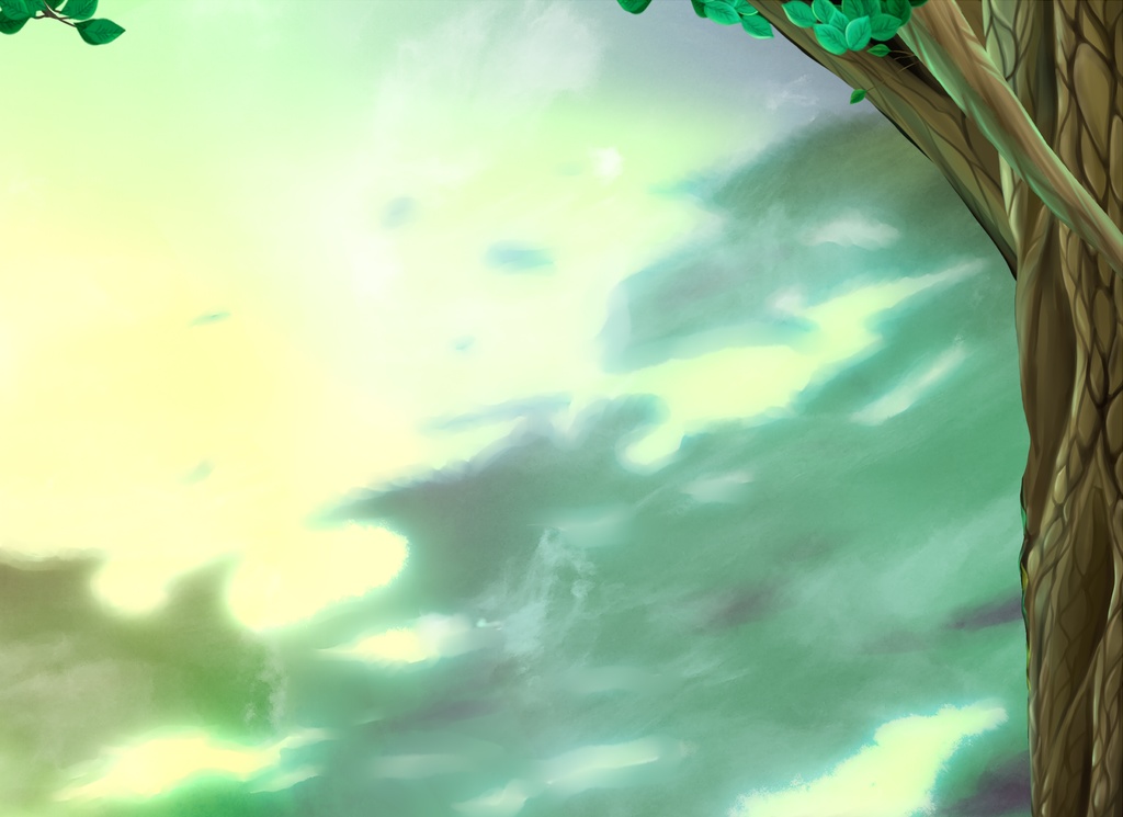 自然の木々の画面枠素材【製品版】