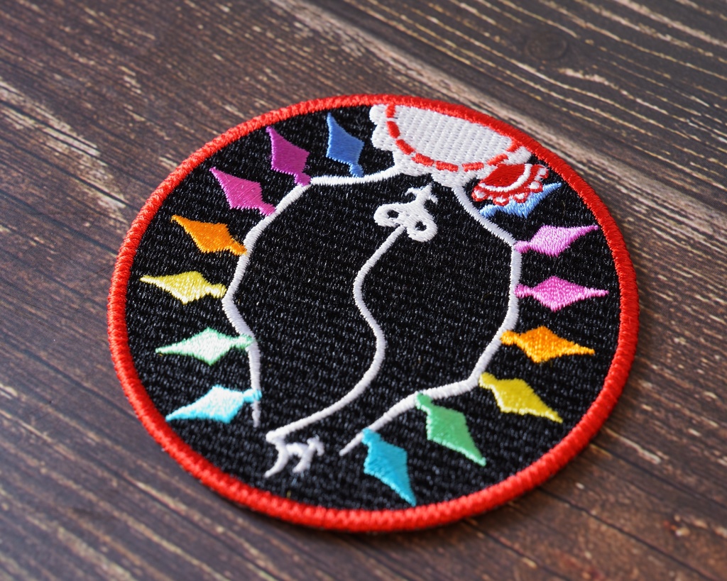 【東方Project 刺繍ワッペン18】フランドル・スカーレット (アイロン糊仕様)