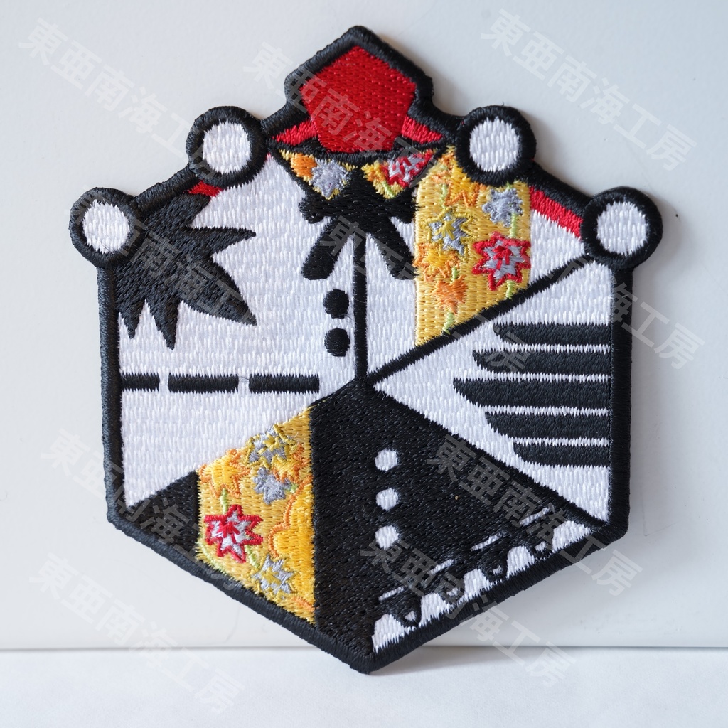 【東方Project 刺繍ワッペン22】射命丸文 (アイロン糊仕様)