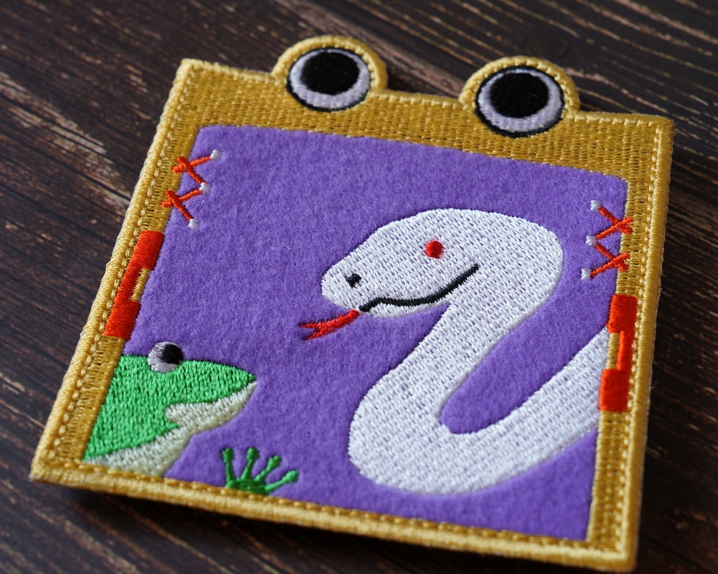 【東方Project 刺繍ワッペン19】洩矢諏訪子 (ベルクロ仕様)