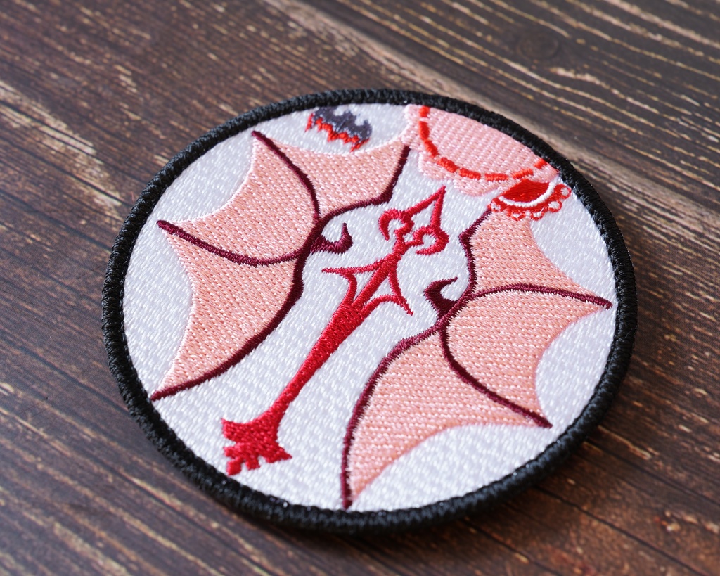 【東方Project 刺繍ワッペン17】レミリア・スカーレット (ベルクロ仕様)