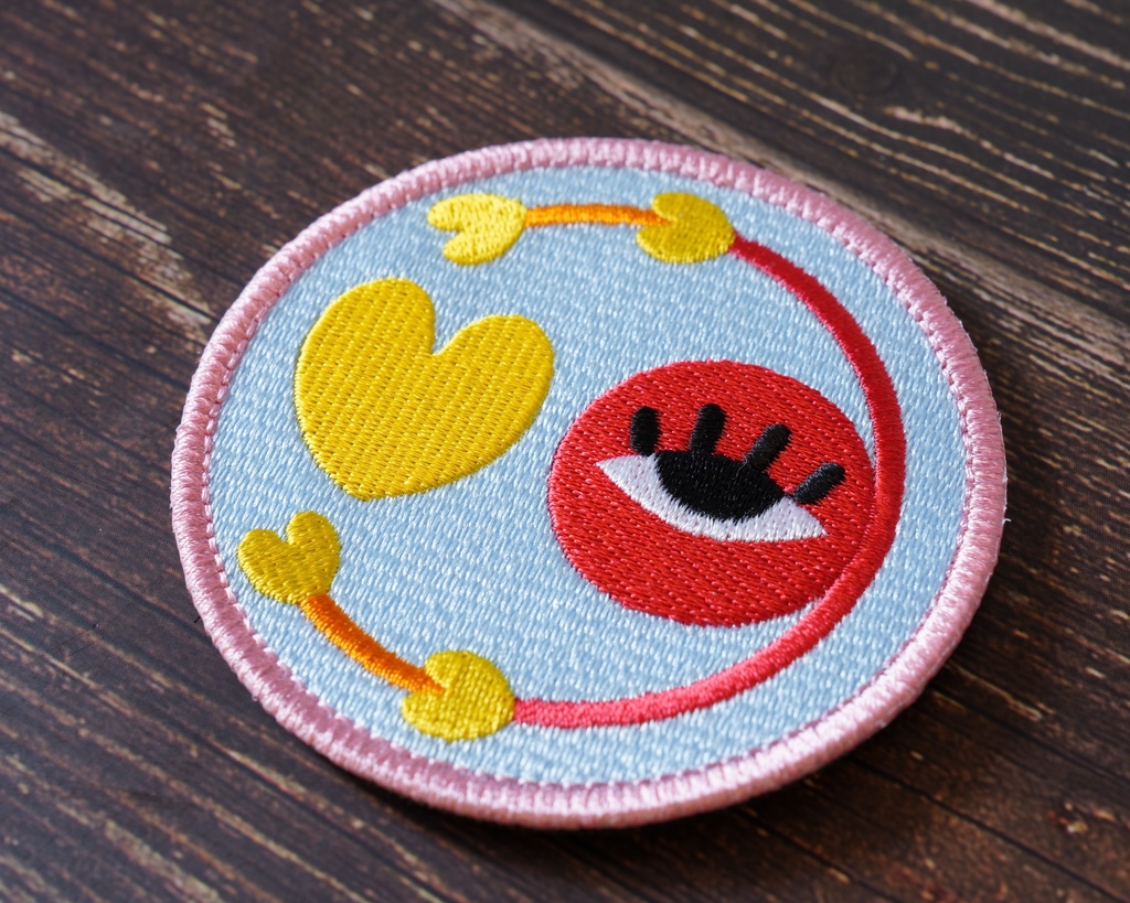 【東方Project 刺繍ワッペン22】古明地さとり (ベルクロ仕様)