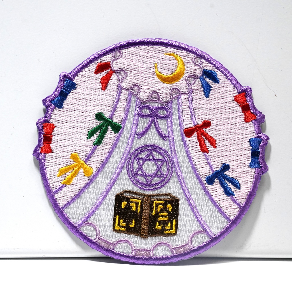 【東方Project 刺繍ワッペン23】パチュリー・ノーレッジ (ベルクロ仕様)