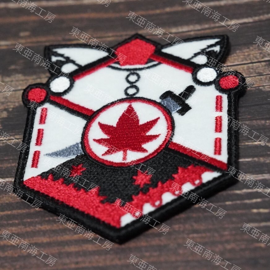 【東方Project 刺繍ワッペン28】犬走椛 (ベルクロ仕様)