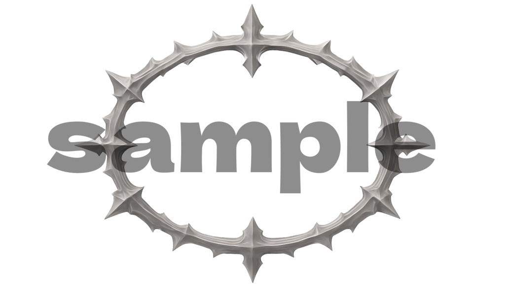 【フレーム素材】ゴシック調蜘蛛の巣フレームセット【全4種】