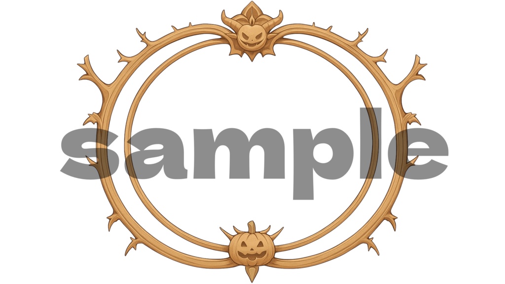 【フレーム素材】かぼちゃフレームセット【全4種】