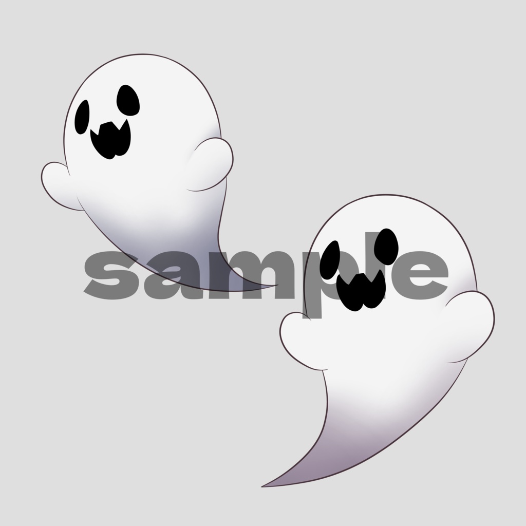 【イラスト素材】かわいいオバケセット【全8種】