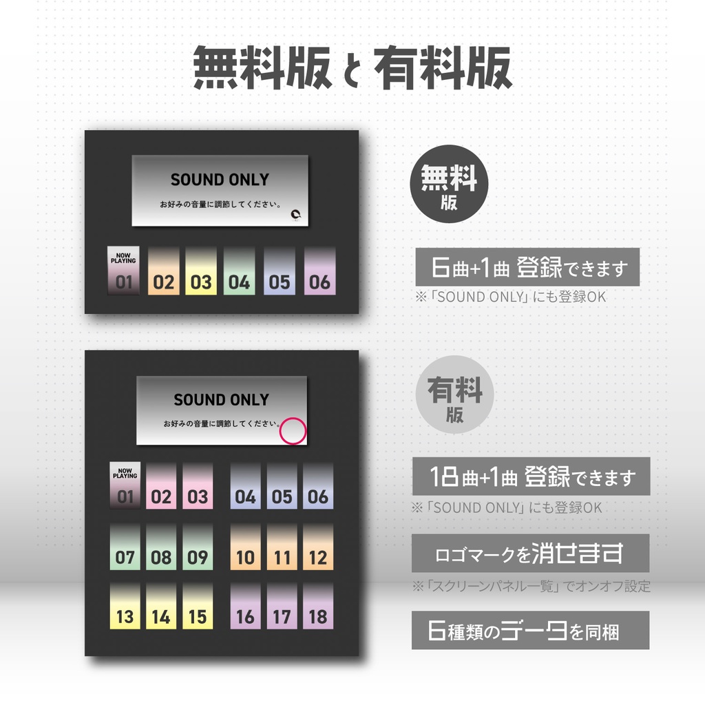 【無料/有料】音楽を再生するためのお部屋【ココフォリア用】