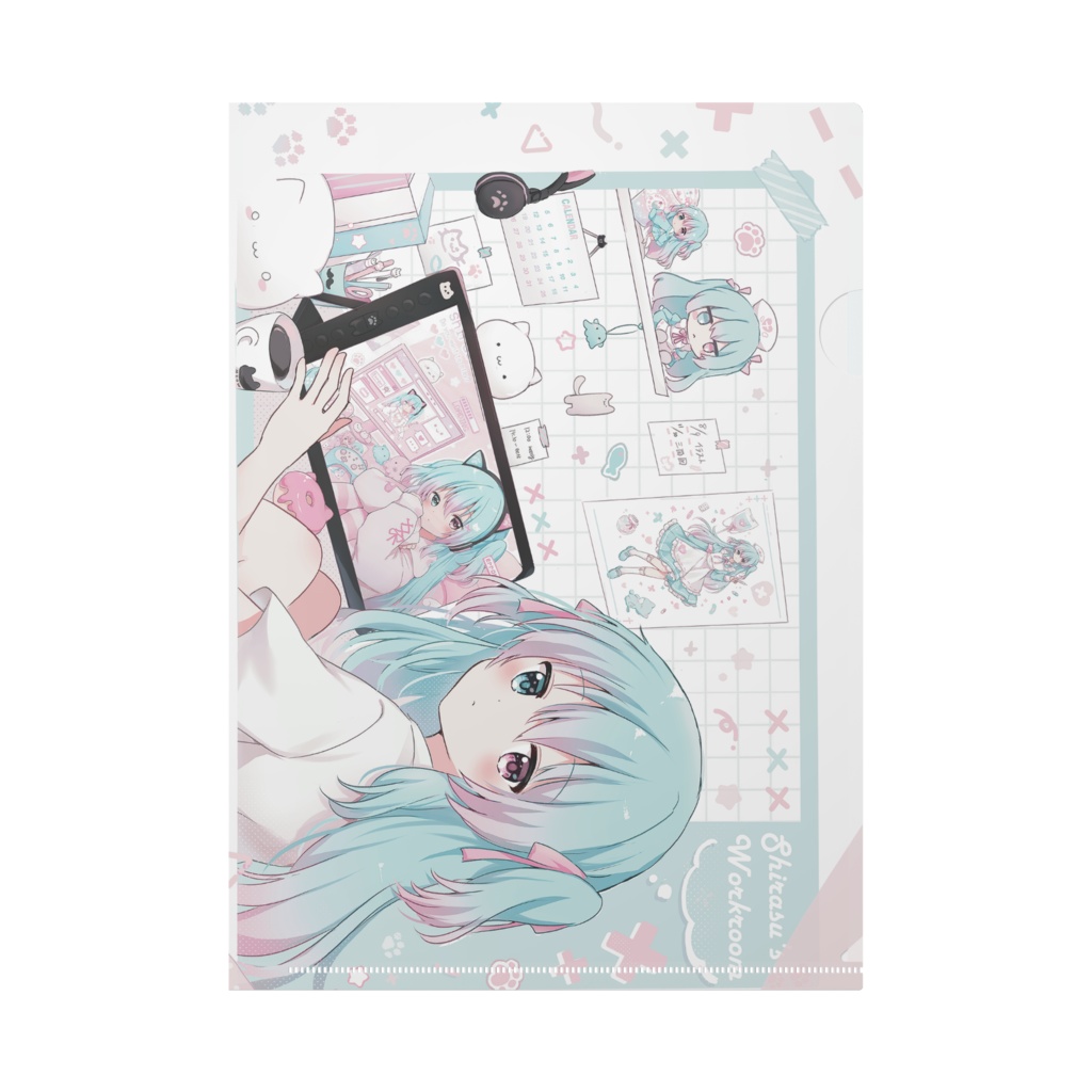 シラスちゃんクリアファイル　おえかき✐