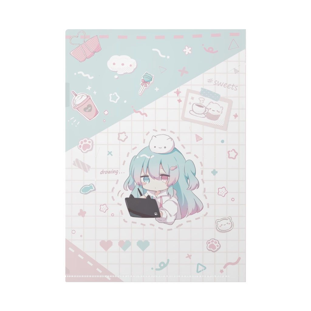 シラスちゃんクリアファイル おえかき✐