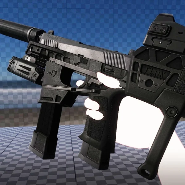 【VRChat】Flux Defense Raider P320 Realistic Operation