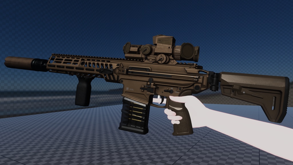 【VRChat】SIG SAUER MCX SPEAR NGSW XM7 Realistic Operation SDK3.5.2+