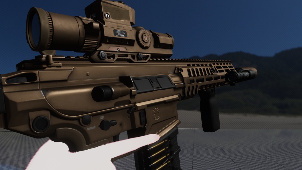 【VRChat】SIG SAUER MCX SPEAR NGSW XM7 Realistic Operation SDK3.5.2 ...