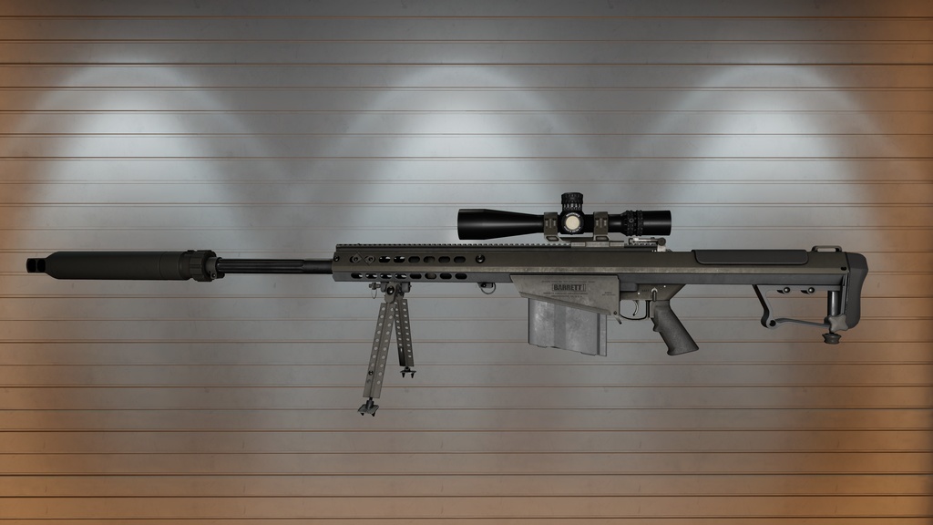 【VRChat】 M107A1 Anti-materiel rifle | IK System | WeaponSystem 2.0