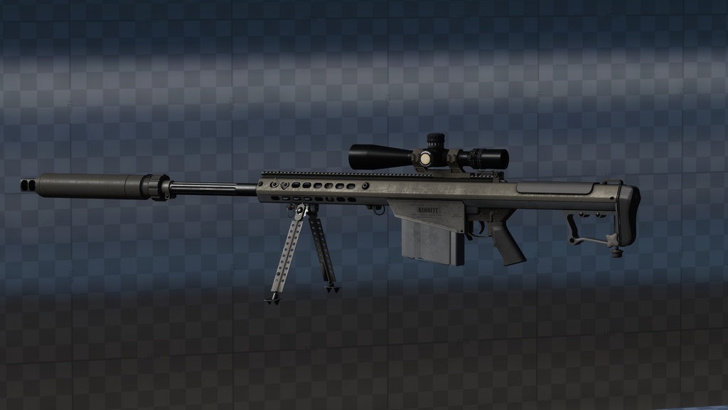 【VRChat】 M107A1 Anti-materiel rifle | IK System | WeaponSystem 2.0