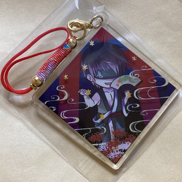 Aくんと祭のむこう10周年記念アクリルキーホルダー Ver.扇子