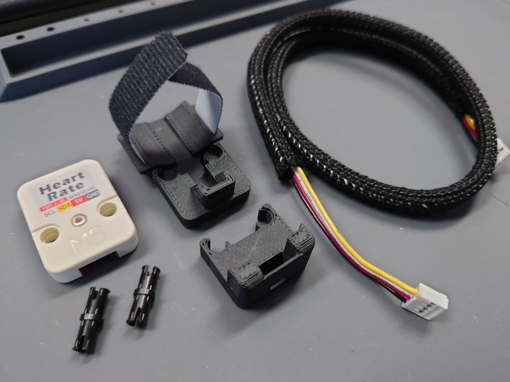「M5Stack用心拍センサユニット」指クランプ化キット(STLデータ)