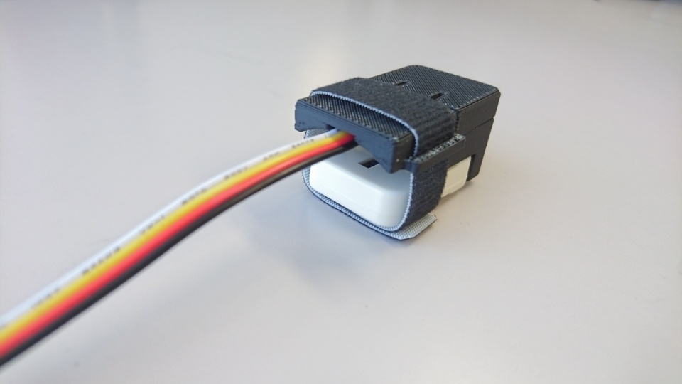 「M5Stack用心拍センサユニット」指クランプ化キット(STLデータ)