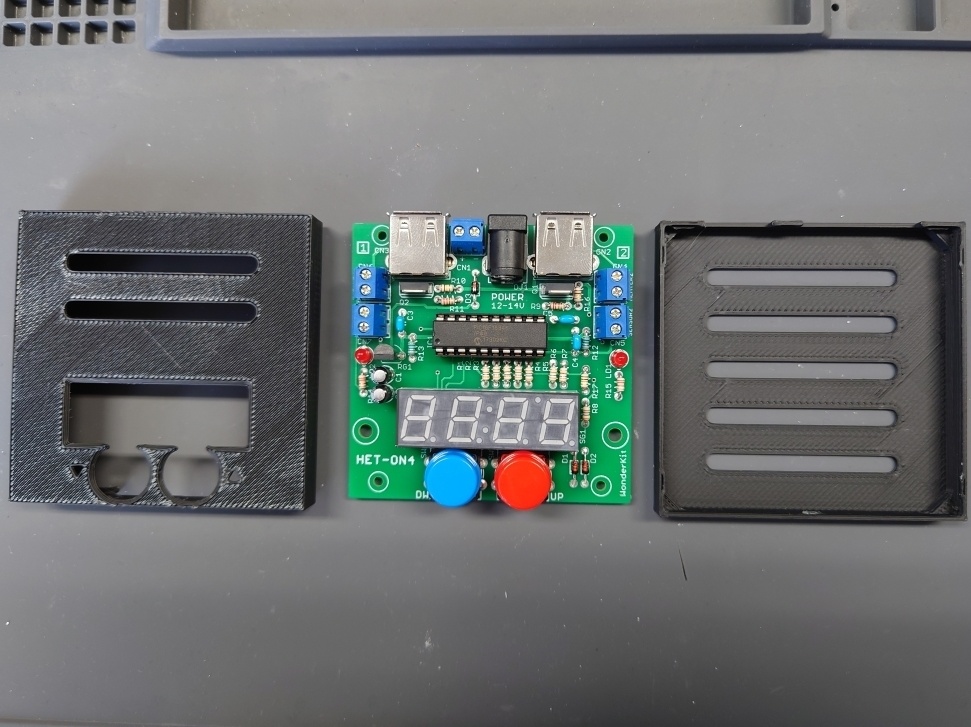 フィルムヒーター制御基板【キット】 HET-ON4 用ケース(STLデータ)