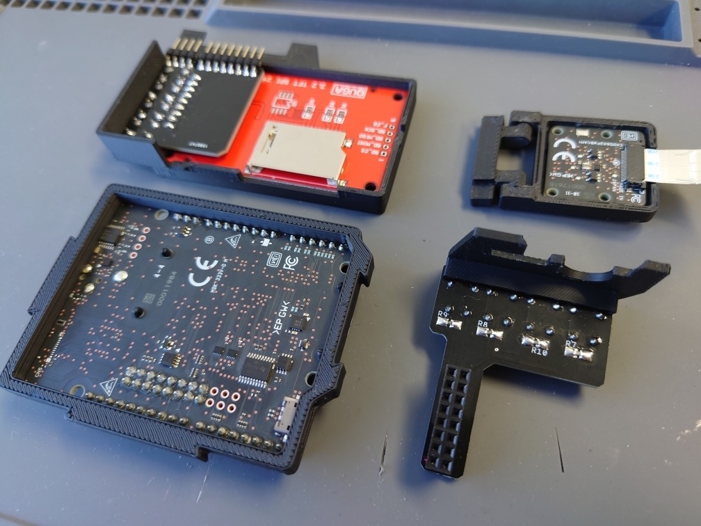 Spressenseケース(拡張ボード / Mic&LCD KIT / カメラボード用、STLデータ)