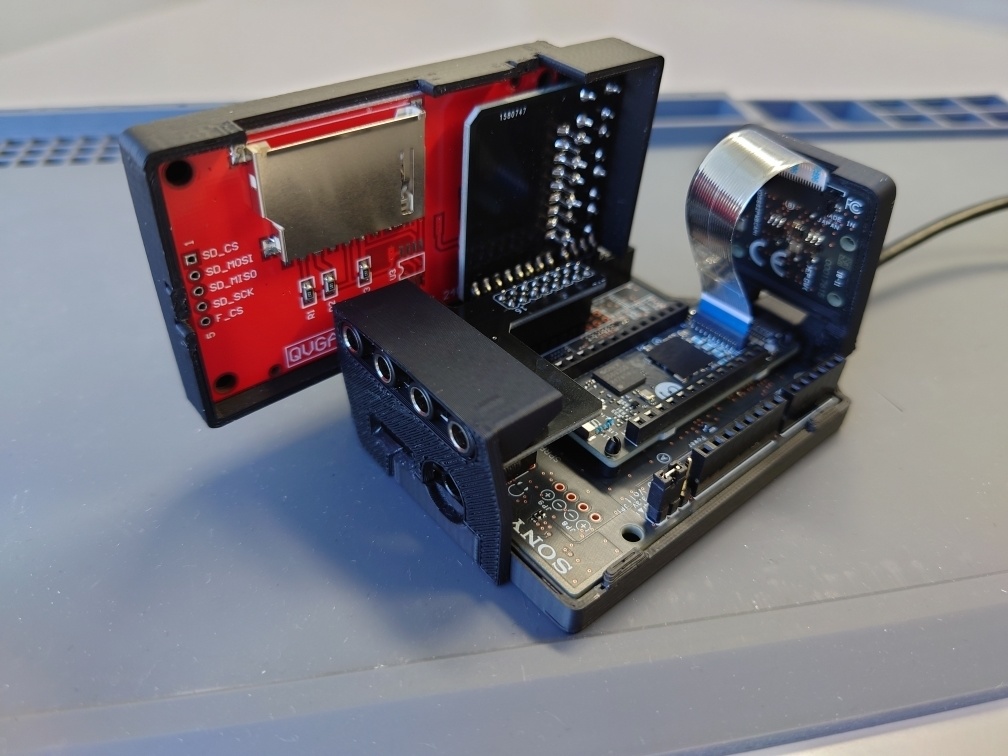 Spressenseケース(拡張ボード / Mic&LCD KIT / カメラボード用、STLデータ)