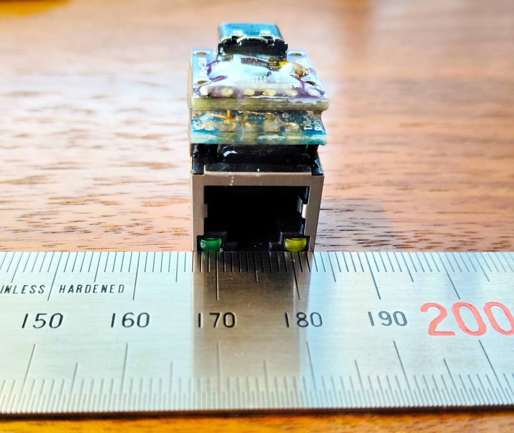 小型USBシリアル(Type-C~RJ45)
