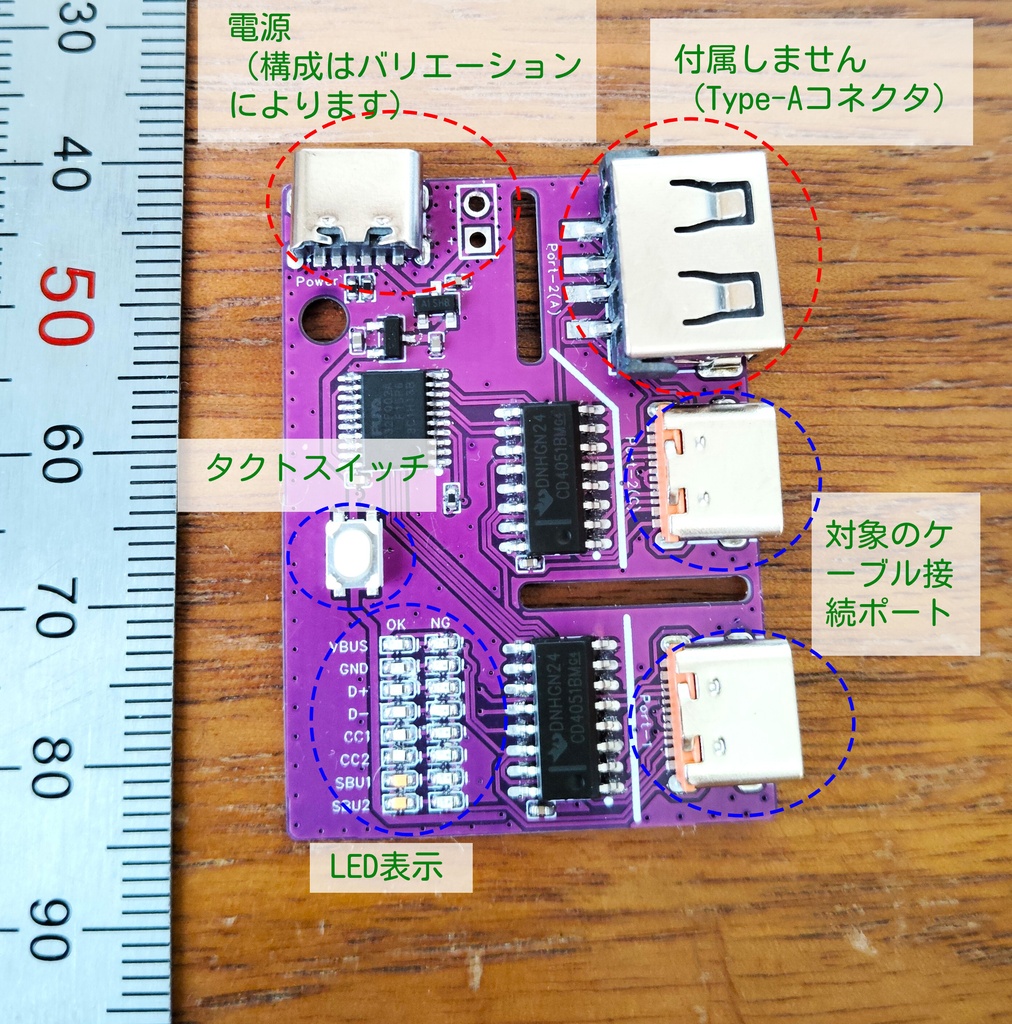 USB Type-Cケーブルテスター