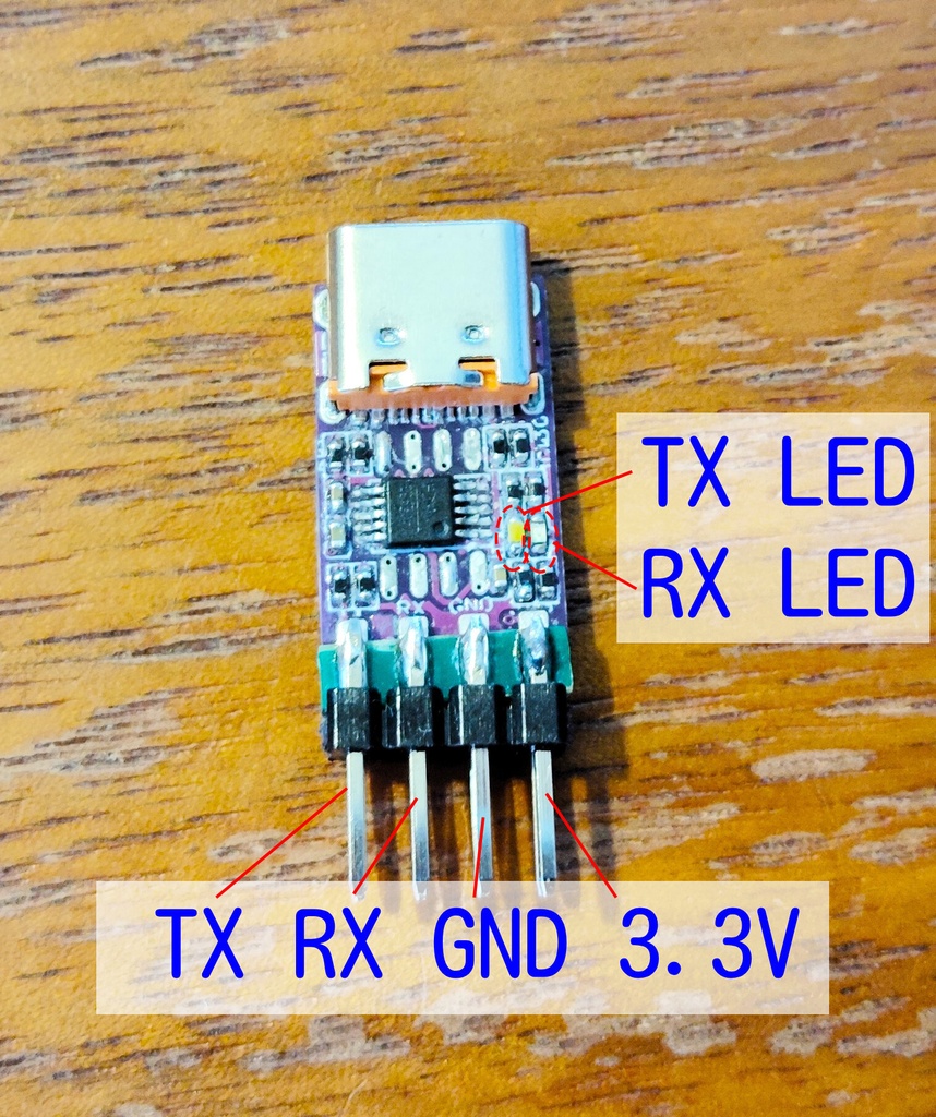 USB-UART(Type-C, TTLレベル)