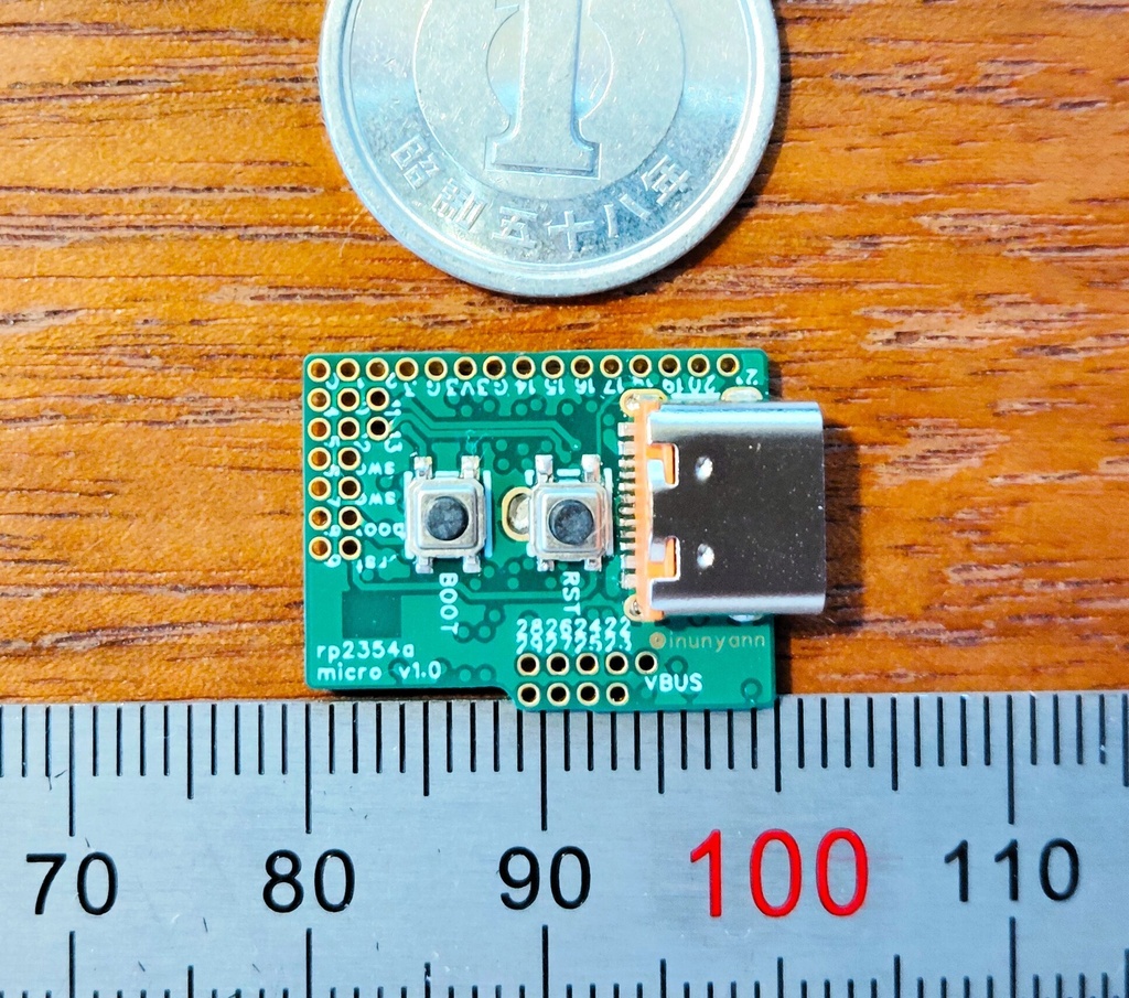 小型RP2354A開発ボード(Raspberry Pi Pico 2互換機)