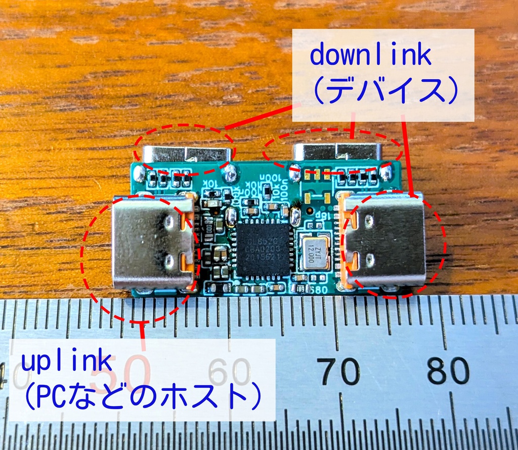 小型USB 2.0 HUB (全ポートType-C)
