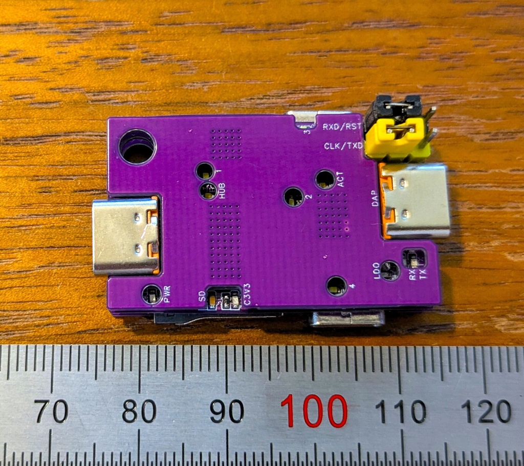 ぼくのかんがえたさいきょうのUSBハブ (USB2.0 HUB+SDカードリーダ+DAPLink)