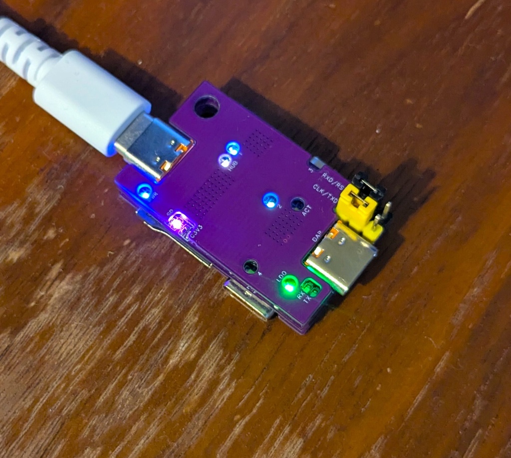 ぼくのかんがえたさいきょうのUSBハブ (USB2.0 HUB+SDカードリーダ+DAPLink)