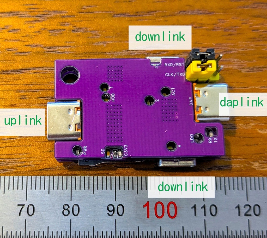 ぼくのかんがえたさいきょうのUSBハブ (USB2.0 HUB+SDカードリーダ+DAPLink)