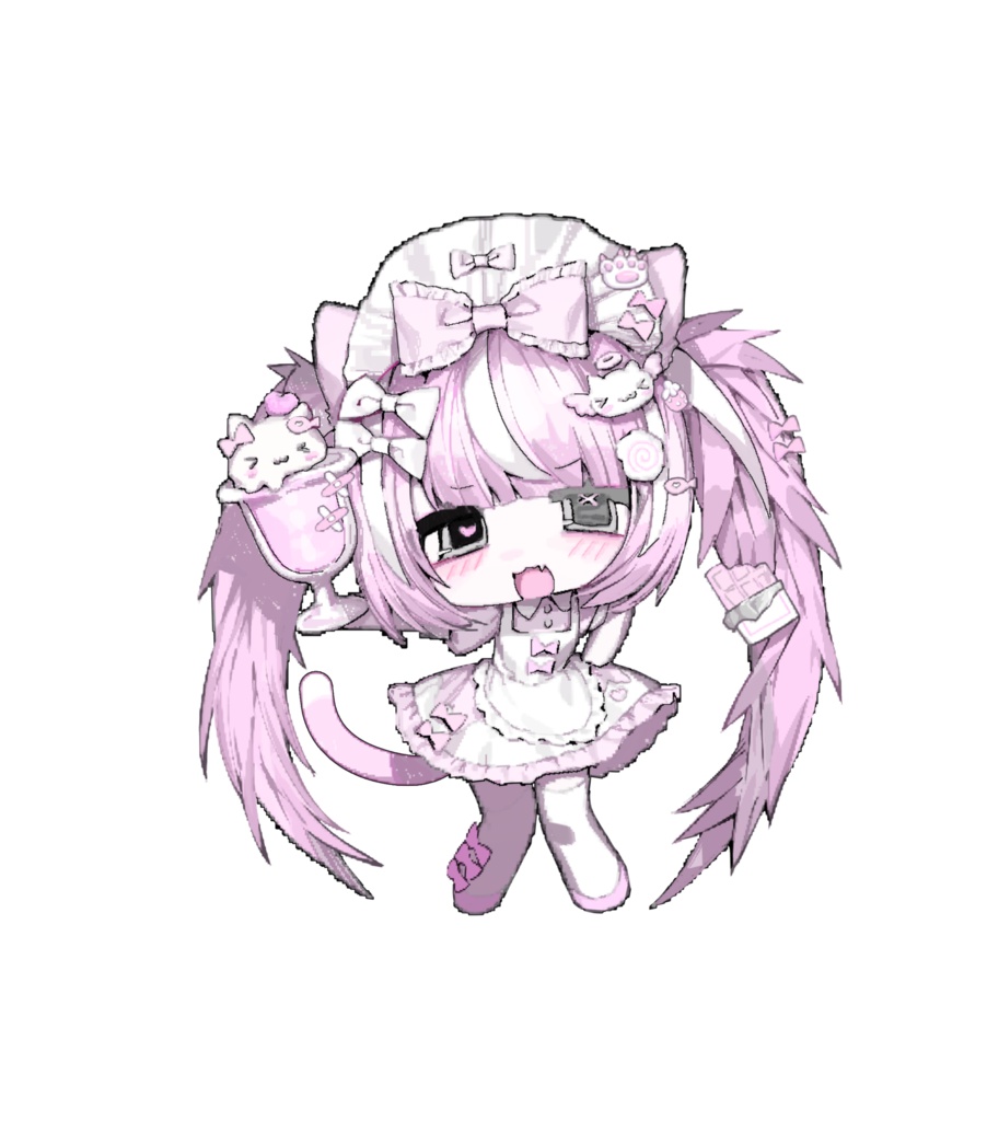 甘猫ぱきる　メイドアクリルキーホルダー