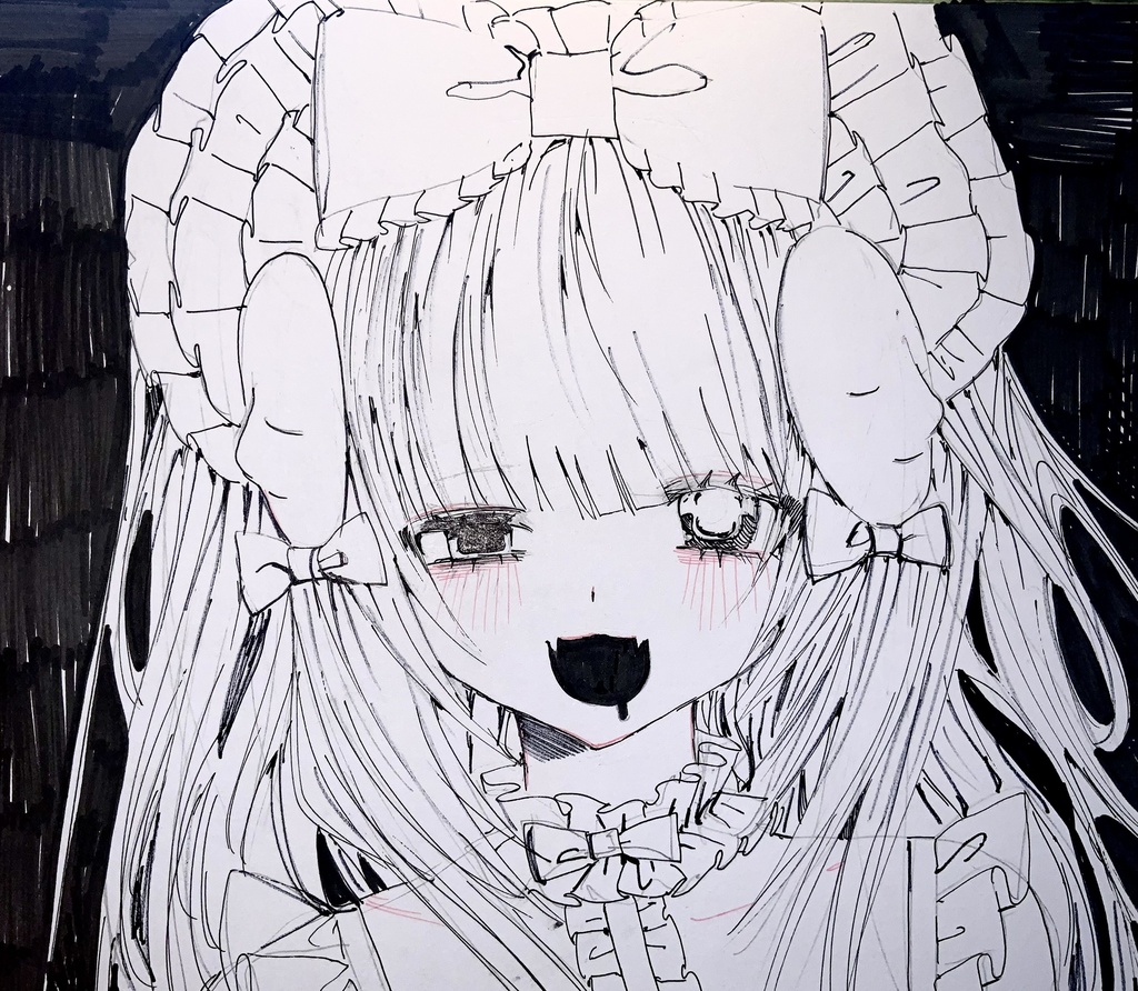 色紙原画　白観千夏