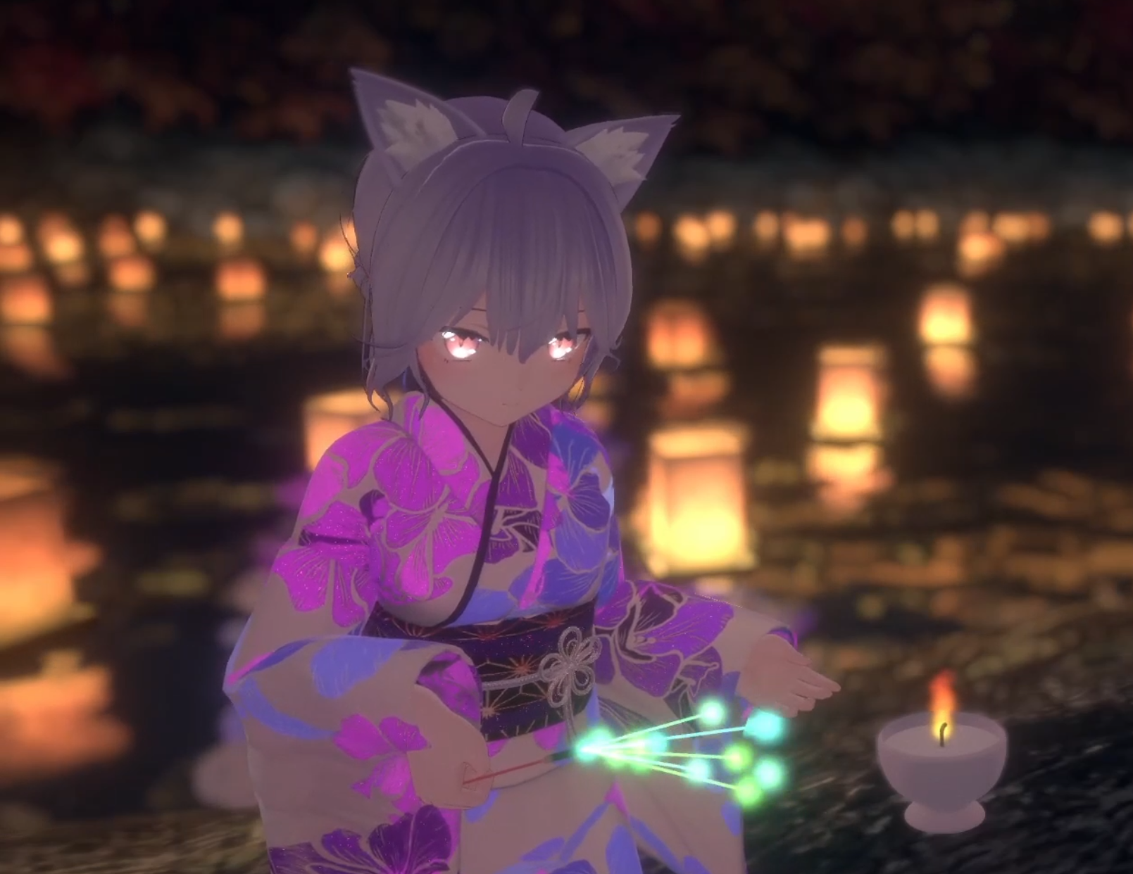 【MA対応】手持ち花火ギミック【VRCアバター用】