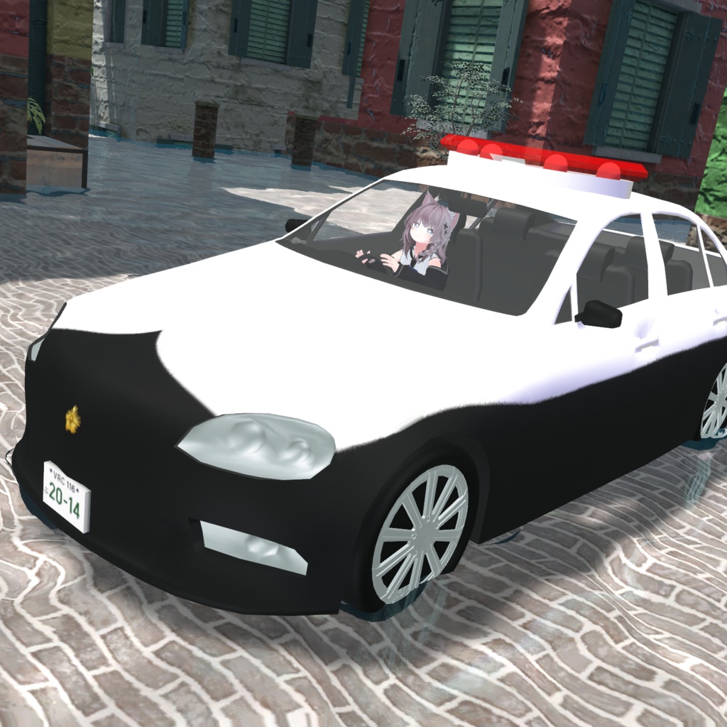 【MA対応】パトカー乗車ギミック 【VRCアバター用】