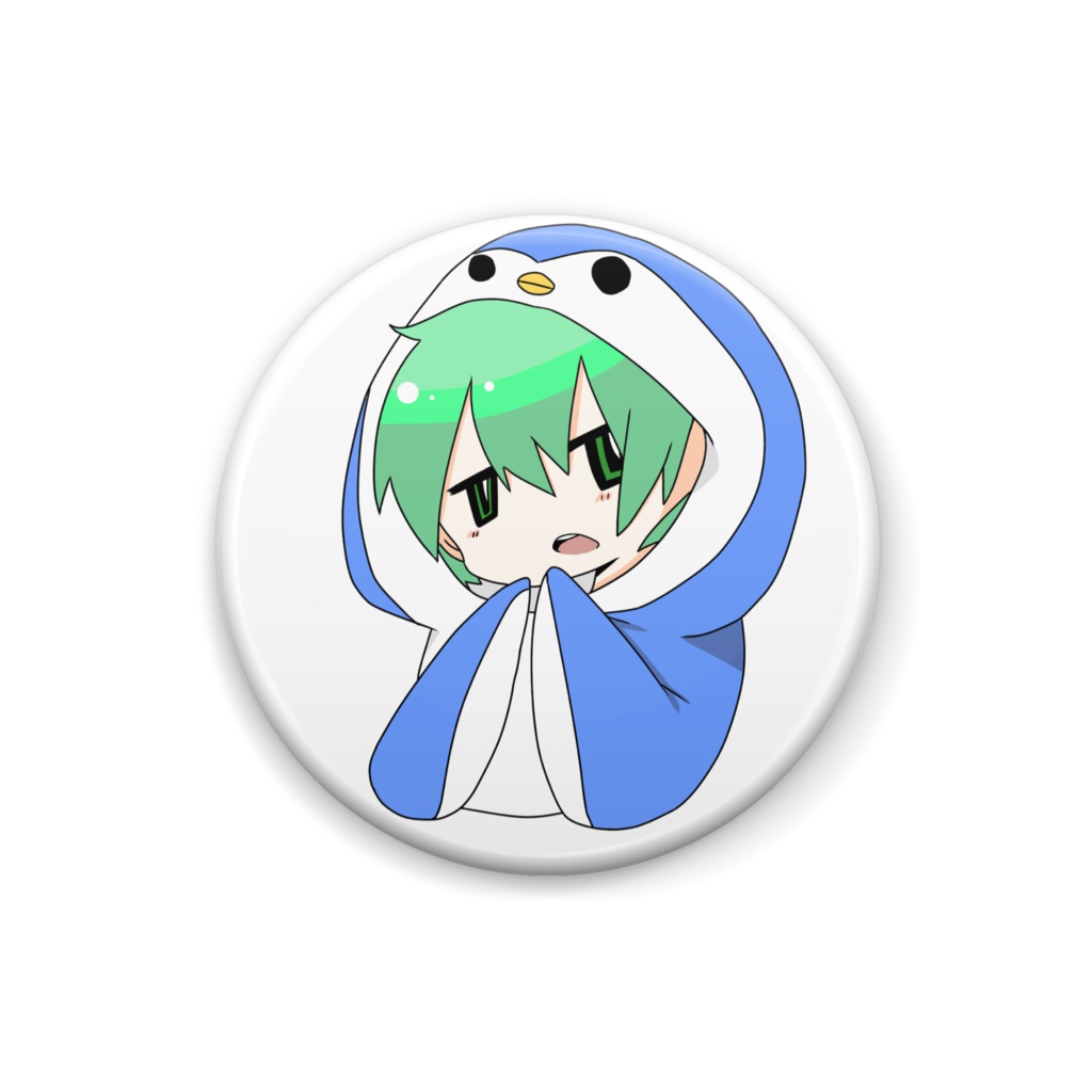 ペンギンみどりくん缶バッジ
