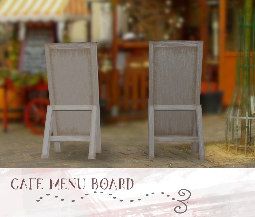 【VR-Chat】メニュー看板