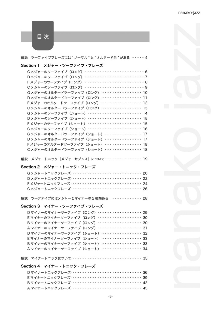 ジャズアドリブフレーズ集 Vol.1 in Bb 楽器用 オンデマンド印刷版