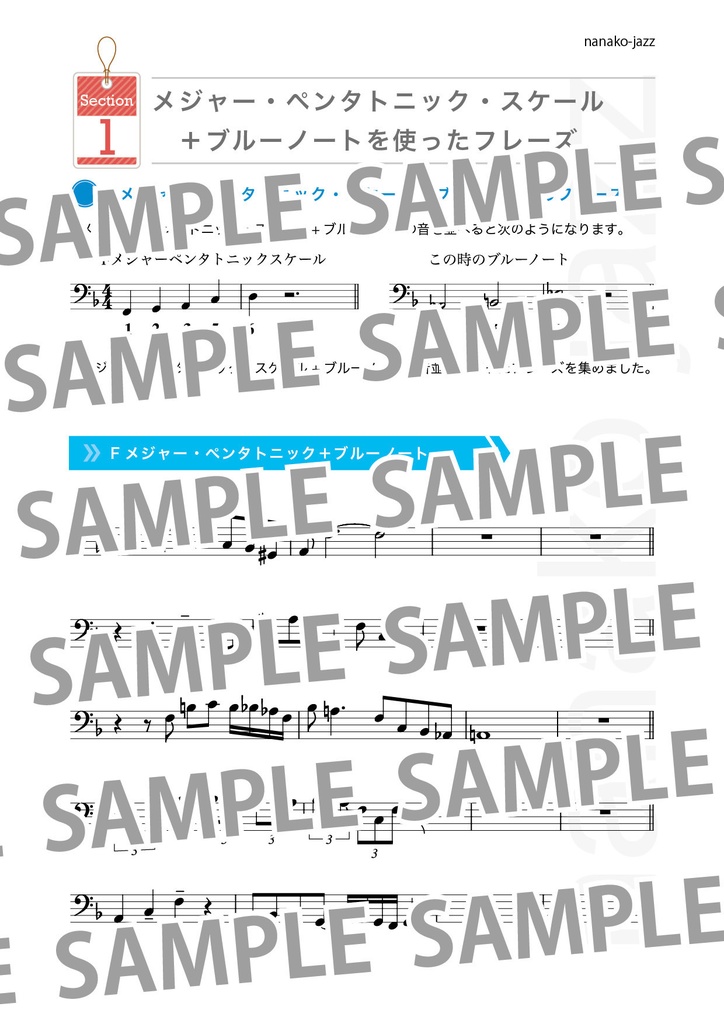 ジャズアドリブフレーズ集 Vol.2 低音楽器用(低音部譜表) in C オンデマンド印刷版 ヘ音記号