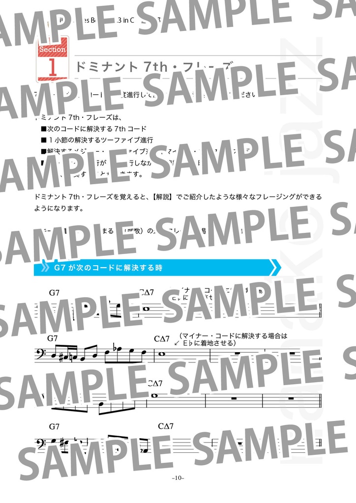 ジャズアドリブフレーズ集 Vol.3 ダウンロード版