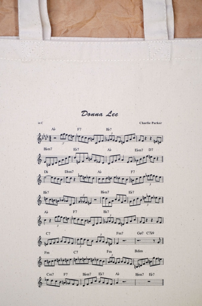 Donna Lee 楽譜プリント トートバッグ Mサイズ・Lサイズ