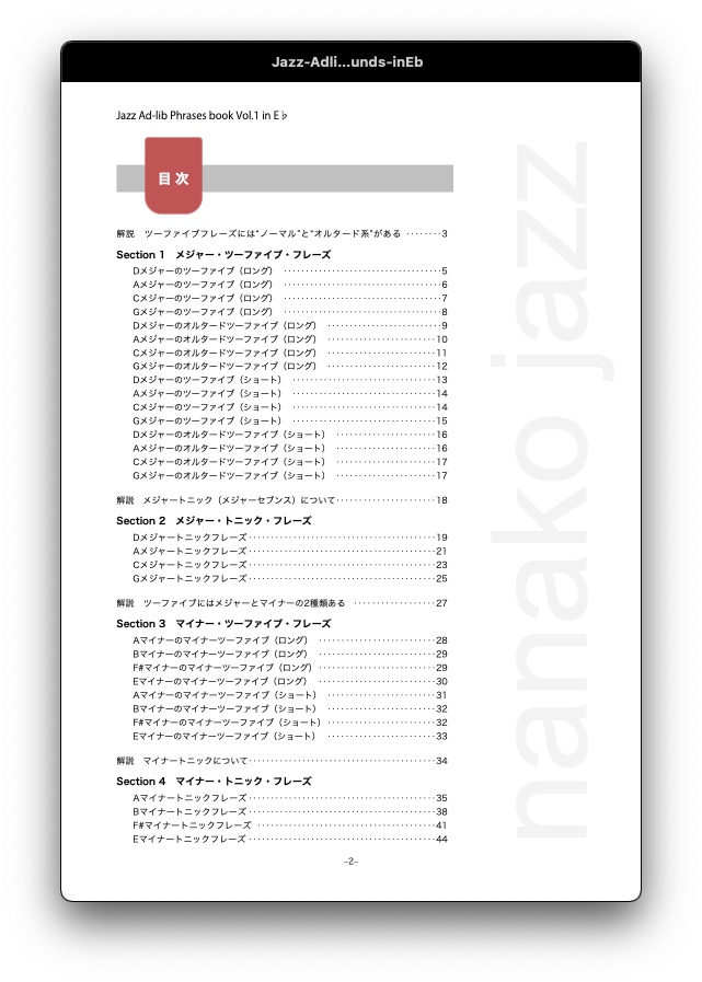 ジャズアドリブフレーズ集 Vol.1 音源収録版(EPUB)