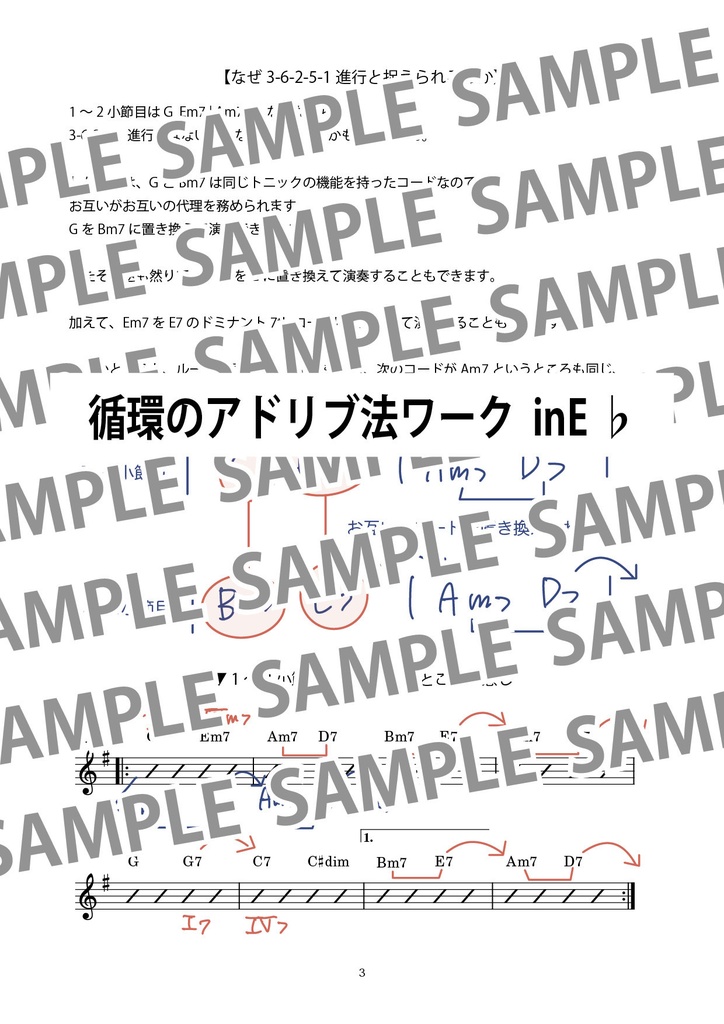 循環のアドリブ法を学ぶワーク1【音源付き】